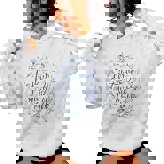 4Th Of July Retro Liberty And Justice For All Floral Women Hoodie - Monsterry