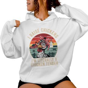 Chicken- Vintage Mom Chicken Tender Farm Mama Hen Women Hoodie - Thegiftio UK