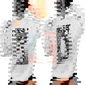 Penguin Resist Groovy Penguins Resist Drapeau Usa Sweat à capuche femme - Cadeauxyz