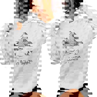 Pyramid California Bad Geography Broma Estúpida Sudadera con capucha para mujer - Regaloses