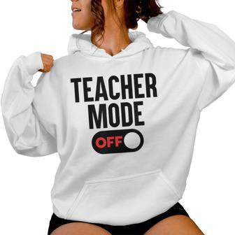 Teacher De Manga Corta Para Profesor Sudadera con capucha para mujer - Regaloses