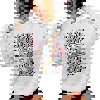 Girl Back To School Hello Third 3Rd Grade Teacher Women Hoodie | Mazezy