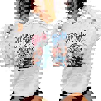 Girl Will Be Girls Patriotic Feminist 4Th Of July Women Women Hoodie - Thegiftio