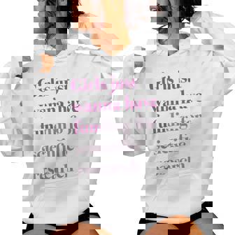 Girls Just Wanna Have Funding X Forcience Research レディースパーカー - Kawaiitshirt