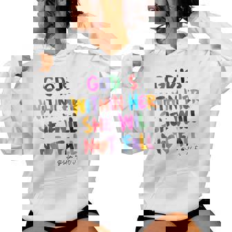God Is Within Her She Will Not Fall Women Hoodie - Monsterry