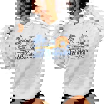 Gulf Of Mexico Est 1550 Retro Vintage Beach Women Hoodie - Thegiftio UK