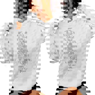 Gustav Klimt El Beso Línea Arte Cuello Sudadera con capucha para mujer - Regaloses