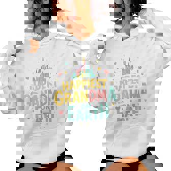 Happiest Grandma On Earth Cute For Grandma Mother's Day Women Hoodie - Thegiftio