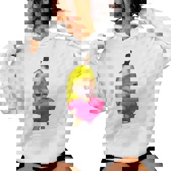 Happy Banana Cat レディースパーカー - Kawaiitshirt