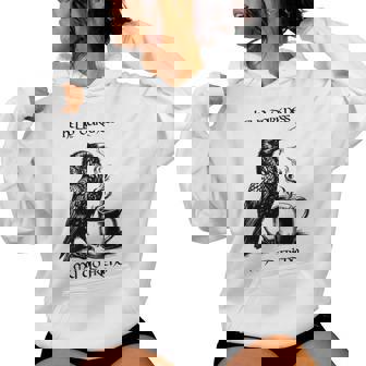 Hello Darkness My Old Friend Raven Black Coffee Women Hoodie - Thegiftio