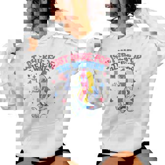 I'm Just Here For Wieners 4Th Of July Hot Dog Women Women Hoodie | Mazezy