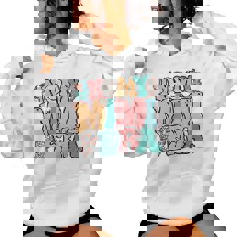 In My Mimi Era Groovy Leopardmile Face New Grandma Grandma 長袖tシャツ レディースパーカー - Kawaiitshirt