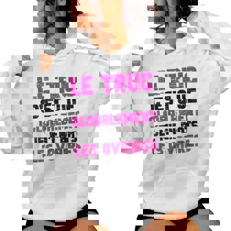Je M'en Bats Les Ovaires Humour Cadeau Humouristique Sweat à capuche femme - Cadeauxyz