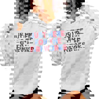 Just Here For The Fireworks For Couple Women Women Hoodie | Mazezy