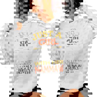 Just A Girl In Love With Her Mammaw Family Matching Women Hoodie | Mazezy