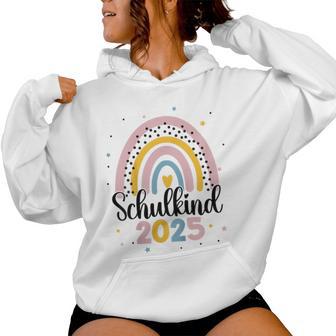 Kinderchulkind 2025 Regenbogen Mädchen Einschulung 2025 Mädchen Kapuzenpullover für Damen - Geschenkecke