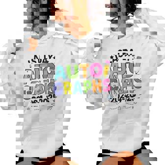 Last Day Of School Autographs End Of School Teacher Women Hoodie | Mazezy