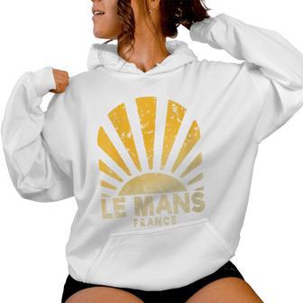 Le Mans Francia Le Mansunshine Cuello Sudadera con capucha para mujer - Regaloses