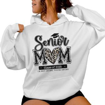 Leopard Senior Mom Class Of 2025 Mom Graduation Women Hoodie - Thegiftio UK