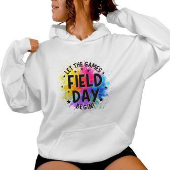 Let The Games Begin Field Day Fun Day Teachers Boys Girls Women Hoodie - Thegiftio UK