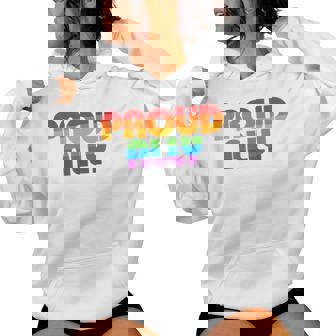 Lgbtq Proud Ally Lesbian Gay Pride Lgbt Ally Rainbowintage レディースパーカー - Kawaiitshirt