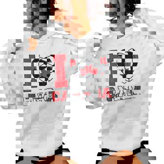 I Love Canada サッカーボール 男の子 女の子 キッズ カナダ国旗 レディースパーカー - Kawaiitshirt