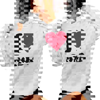 I Love Roma レディースパーカー - Kawaiitshirt