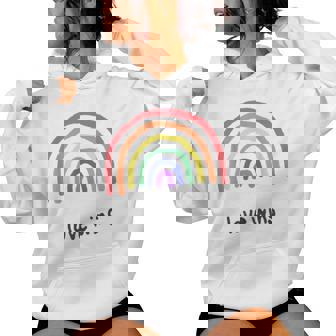 Love Wins Rainbow Lgbt Felpa con cappuccio da donna - Novitaregali