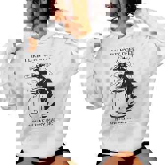 Magic Coffee Cat 面白い猫 レディースパーカー - Kawaiitshirt