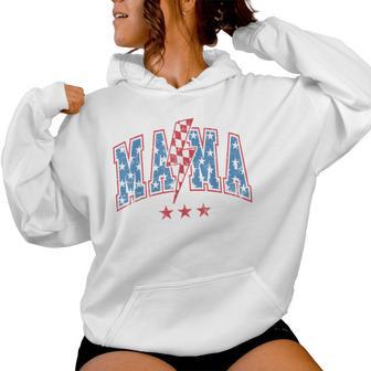 Mama Dada Mini 4Th Of July American Family Matching Women Hoodie - Thegiftio UK