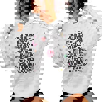 Mama Mommy Mom Bruh Groovy Women Hoodie - Thegiftio
