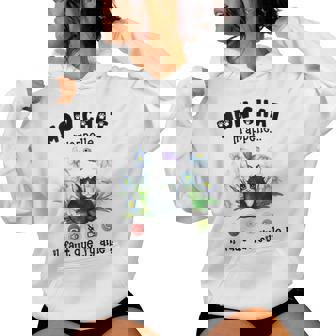 Mon Chat M'appelle Humour Drole Fille Chaton Fleurs Sweat à capuche femme - Cadeauxyz