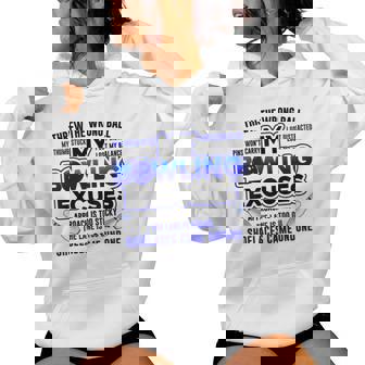 My Bowling 言い訳 おもしろボーリングギフト レディースパーカー - Kawaiitshirt