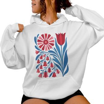 No Words Subtle Foxglove Daisy Tulip Women Hoodie - Thegiftio UK