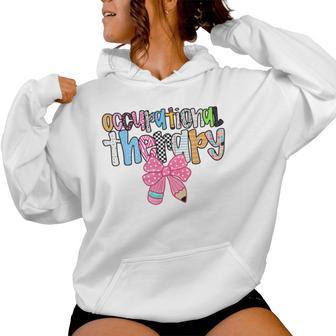 Occupational Therapy Ot Pencil Bow Back To School Cota Women Hoodie - Thegiftio UK