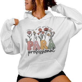 Paraprofessional Teacher Back To School First Day Of School Women Hoodie - Thegiftio UK
