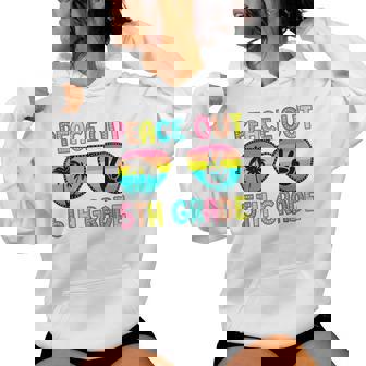 Peace Out 5Th Fifth Grade Graduation Last Day Of School Women Hoodie - Monsterry