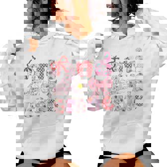 Preppy Back To School Strawberry Coquette 2Nd Grade Teacher Women Hoodie | Mazezy