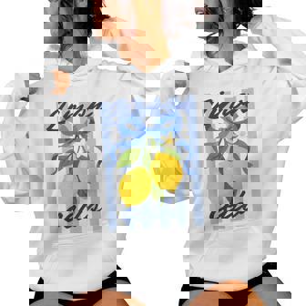 Preppy Coastal Grandma Italian Limoncello Cocktail Club Sudadera con capucha para mujer - Regaloses