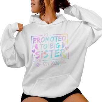 Promoted To Big Sister 2026 Soon To Be Big Sis Girls Women Hoodie - Thegiftio UK
