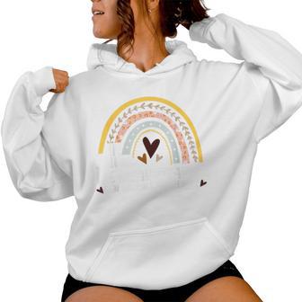 Rainbow In June We Wear Orange End Gun Violence Awareness Women Hoodie - Thegiftio UK