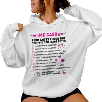 Retos Disfraz Despedida Deoltera Novia Team Bride Sudadera con capucha para mujer - Regaloses