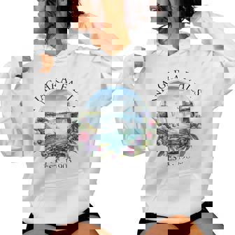 Retro Floral Niagara Falls Trip Outdoor Family Vacation Women Hoodie - Thegiftio