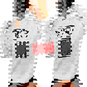 Retro Y2k Emo Scene Costume Graphic Face Women Women Hoodie - Thegiftio