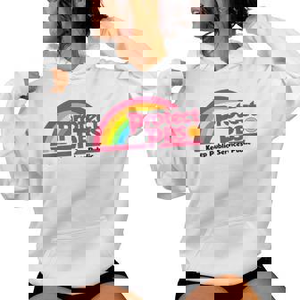 Save PBS Keep Public Services Public Rainbow Women Hoodie | Mazezy
