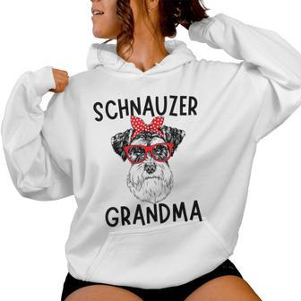 Schnauzer Grandma Miniature Schnauzer Dog Nana Mother's Day Women Hoodie - Thegiftio UK