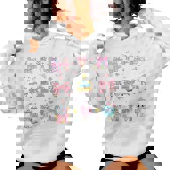 School Pencils And Bows Teacher Bow Coquette Pencil Girls Women Hoodie | Mazezy