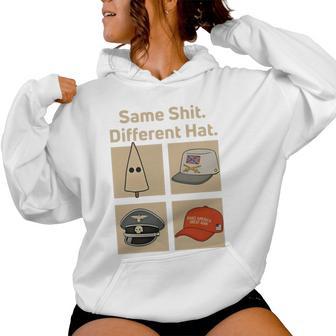 Same Shit Different Hat For Women Women Hoodie - Thegiftio UK