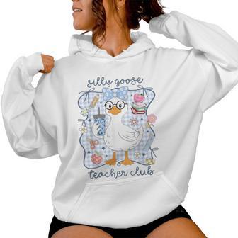 Silly Goose Teacher Club Back To School First Day Women Hoodie - Thegiftio UK