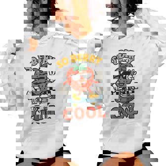 So Berry Cool Groovy Fresa Retro Gráfico Sudadera con capucha para mujer - Regaloses